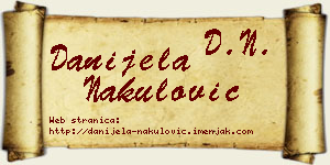 Danijela Nakulović vizit kartica